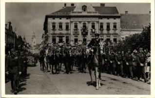 1940 Szatmárnémeti, bevonulás, Horthy Miklós / entry of the Hungarian troops, Horthy &#039;vissza&#039; So. Stpl (EK)