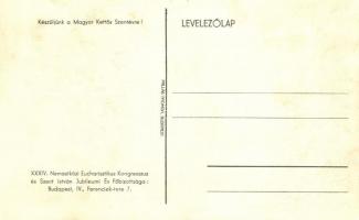 Horthy Miklósné kormányzóné a XXXIV. Nemzetközi Eucharisztikus Kongresszus fővédnöke, Angelo photos