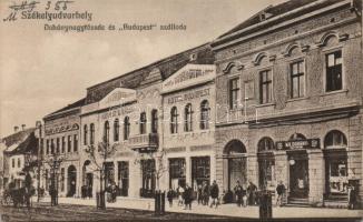 Székelyudvarhely, Odorheiu Secuiesc; Dohánynagytőzsde, Budapest szálloda; Sterba Ödön kiadása / hotel