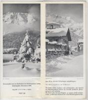 1937-1938 Berchtesgaden, Németország, képekkel és térképpel illusztrált utazási prospektus