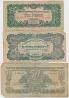 1944. 1P-100P (10x) "A Vörös Hadsereg Parancsnoksága" T:vegyes