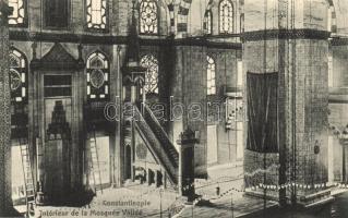 Constantinople, Interieur de la Mosquee Valide / mosque interior (EK)