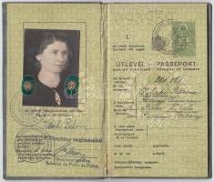 1937 Bp., A Magyar Királyság fényképes útlevele / Hungarian passport