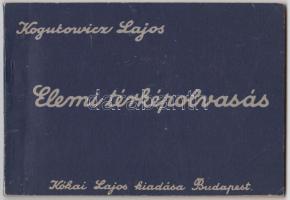 Kogutowicz Lajos: Elemi térképolvasás. Számos ábrával szövegközötti rajzzal és melléklettel. Bp., 1935, Kókai Lajos. Kiadói papír kötésben, jó állapotban.