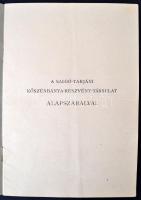 1923 A Salgó-Tarjáni Kőszénbánya Rt. Alapszabályai. Benne dr. Chorin Ferenc elnök és Wertheimer Adol...