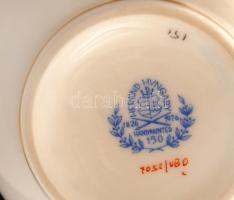 Herendi Viktória mintás váza, kézzel festett, jelzett, hibátlan, m:16 cm