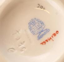 Herendi Viktória mintás áttört tálka, kézzel festett, jelzett, hibátlan, d:10 cm, m:5 cm