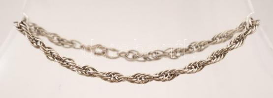 Ezüst karlánc, Ag., nettó: 4,5gr.,  jelzett, 18cm/ Silver bracelet,  Ag.,  net.: 4.5 g, marked, 18cm