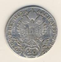 Ausztria/cseh verdejel 1803C 20Kr Ag T:3/4+