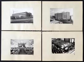 1960 A Debreceni Agráregyetem. 21 db fotó, listába rendezett címekkel, vászonkötésű albumba rendezve...