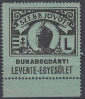 Levente-egyesület levélzáró bélyeg