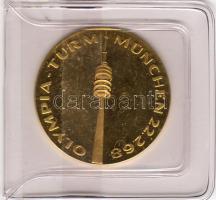 NSZK 1972. Olimpiai emlékérem, arany, 15.78 gr (0.999) T:PP
