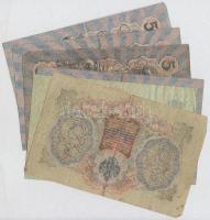 Orosz Birodalom 1912-1917. (1905) 3R (2x) + (1909) 5R (4x) Szign.: Shipov T:III
Russian Empire 1912...