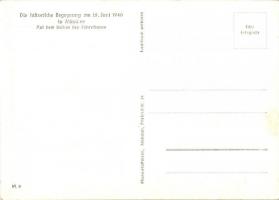 Die historische Begegnung am 18. Juni 1940 in München / Adolf Hitler, Benito Mussolini