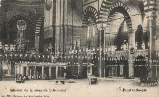 Constantinople, Suleimans mosque interior (fa)