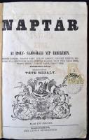 1856 Losonczi Naptár 1857-re. szerk. Tóth Mihály. Balassa-Gyarmat, 1856. Több lapon ázásnyom, a geri...