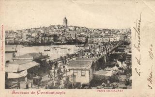 Constantinople, Galata bridge (fa)