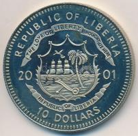 Libéria 2001. 10$ "Szabadság pillanatai - A kommunikáció szabadsága 21. század" multicolor...
