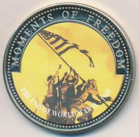 Libéria 2001. 10$ "Szabadság pillanatai - A második világháború vége 1945." multicolor, tanúsítvánnyal T:PP Liberia 2001. 10 Dollars "Moments of Freedom - The end of World War II 1945" multicolor, with certificate C:PP
