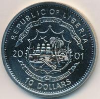 Libéria 2001. 10$ "Szabadság pillanatai - Függetlenségi Nyilatkozat 1776." multicolor, tan...