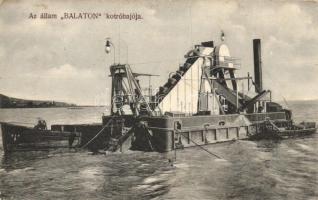 Az állam Balaton kotróhajója, kiadja Id. Weinwurm Antal (EK)