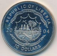 Libéria 2004. 10$ "Szabadság pillanatai - Lech Walesa és a Szolidaritás 1980" multicolor t...