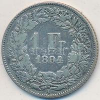 Svájc 1894A 1Fr Ag T:2-,3
Switzerland 1894A 1 Franc Ag C:VF,F