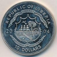 Libéria 2004. 10$ "Szabadság pillanatai-Ceausescu diktatúrájának bukása 1989" multicolor t...