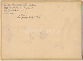 Barba Péter (1914-1991): Éjjel-nappal ők vigyáznak a család nyugalmára! Vegyes technika, karton, jel...