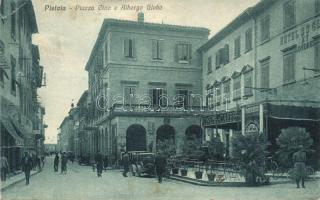 Pistoia, Piazza Cino, Albergo Globa / square, hotel, Cinema Cafe, automobile (EK)