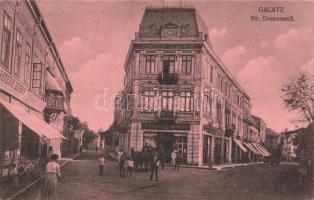 Galati, Galatz; Str. Domneasca, Bereria Bavaria / street, pharmacy, hotel (EK)