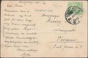 Szombathely, Széll Kálmán utca, villamos; Gabriel Á. kiadása