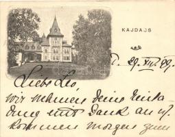 Kajdacs, Sztankovánszky-kastély, mini card (11,5 cm x 9,1 cm) (non PC) (fa)