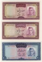 Irán 1969. 20R,50R (2klf),100R (2klf),200R sor T:I