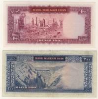 Irán 1965. 20R,50R (2klf),100R T:I + 200R T:II