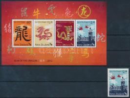 Kínai újév záróérték + blokk, Chinese New Year closing stamp + block
