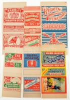 155 db majdnem mind különféle háború előtti gyufacímkét tartalmazó szép gyűjtemény. 28 címke boríték...