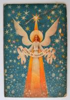 cca 1930 Kihajtós Betlehem, papír, borító javított, 31x43x25cm