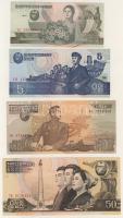 Észak-Korea 1992-2005. 7db klf bankjegy T:I