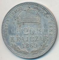 1869KB 20kr Ag "Magyar Királyi Váltó Pénz" T:2 Adamo M10.1