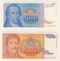 Jugoszlávia 1994. 10D-50.000D 5db klf T:I