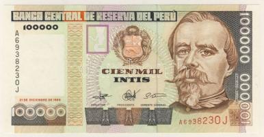 Peru 1987-89. 7db klf bankjegy T:I