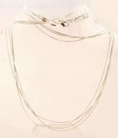 Ezüst(Ag) nyakláncok, 4 db, jelzett(925), h: 59 cm, nettó: 20,7 g