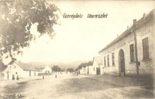 1926 Cserépfalu, utca részlet, photo (lyuk / pinhole)