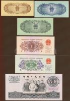 Kína/Peoples Bank 1953-1990. 1F-100Y 16db klf, 500Y kivételével teljes sor! T:I