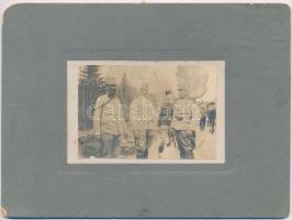 cca 1914-1918 báró Bothmer tábornok, kartonra kasírozott fotó, hátoldalon feliratozva, 5,5x8 cm