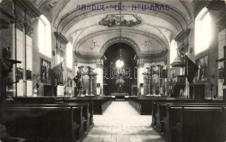 Újarad, Aradul Nou; Katolikus templom belső / Catholic church interior, photo