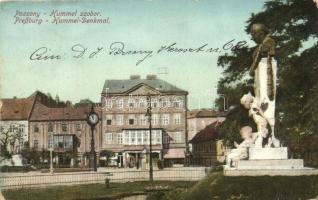 Pozsony, Bratislava; Hummel szobor / statue (EK)