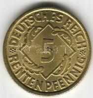Deutsches Reich 1924J 5 Rentenpfennig  T:1