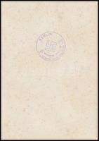 1943 Hitler,korabeli nyomtatvány, verzón horogkeresztes pecsét" Berlin, 1933-1943, Führer befie...